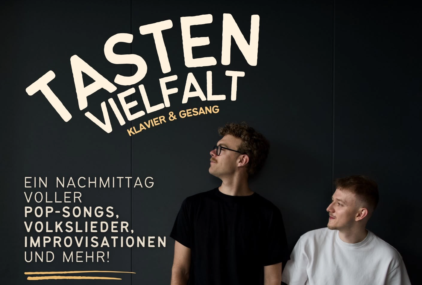 Die Künstler Elias Smalko und Michael Domaschka präsentieren ihr Konzert Tastenvielfalt